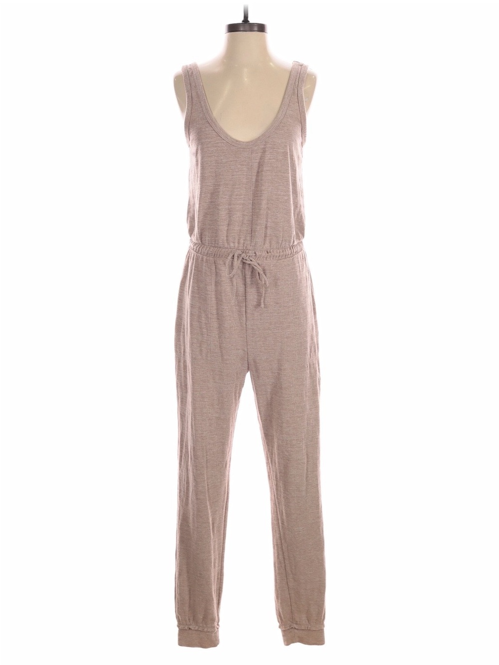 Free People Sleeveless Tank Jumpsuit in Mauve Taupe
